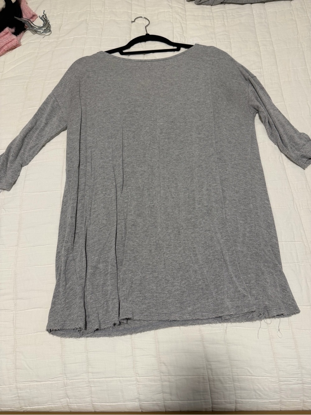 Women's Gray Relaxed Knit Top